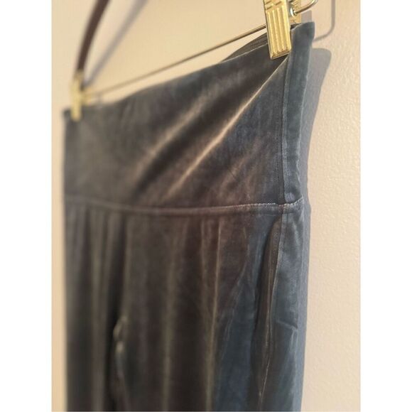 NWOT SPANX Velvet Leggings Women High Waist Ankle Dark Palm Green Stretch- Large - Picture 4 of 12